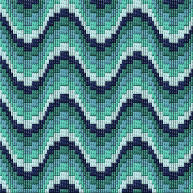 Rolling wave bargello